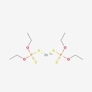 molecular formula C8H20O4P2S4Zn B100344 Zinc;diethoxy-sulfanylidene-sulfido-lambda5-phosphane CAS No. 16569-75-8
