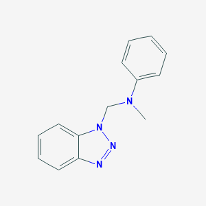 molecular formula C14H14N4 B100346 N-(benzotriazol-1-ylmethyl)-N-methylaniline CAS No. 15497-51-5