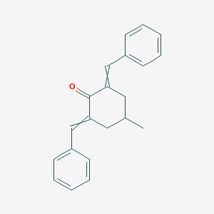 molecular formula C21H20O B100356 2,6-Dibenzylidene-4-methylcyclohexan-1-one CAS No. 19186-11-9