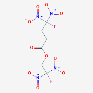 molecular formula C6H6F2N4O10 B100359 2-Fluoro-2,2-dinitroethyl 4-fluoro-4,4-dinitrobutyrate CAS No. 15957-54-7