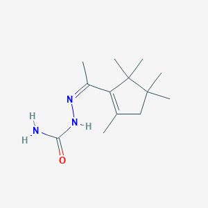 molecular formula C13H23N3O B100363 Methyl(2,4,4,5,5-pentamethyl-1-cyclopenten-1-yl) ketone semicarbazone CAS No. 16983-65-6