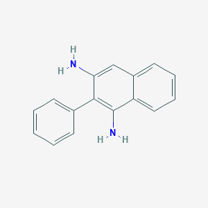 molecular formula C16H14N2 B100375 2-Phenylnaphthalene-1,3-diamine CAS No. 16479-17-7