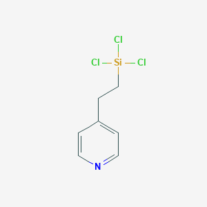molecular formula C7H8Cl3NSi B100377 4-[2-(Trichlorosilyl)ethyl]pyridine CAS No. 17082-70-1