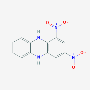 molecular formula C12H8N4O4 B100384 1,3-Dinitro-5,10-dihydrophenazine CAS No. 18450-20-9