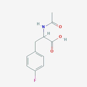 molecular formula C11H12FNO3 B100386 2-乙酰氨基-3-(4-氟苯基)丙酸 CAS No. 17481-06-0