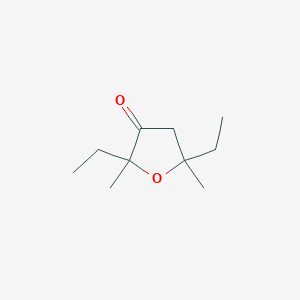 molecular formula C10H18O2 B100387 Dihydro-2,5-diethyl-2,5-dimethyl-3(2H)-furanone CAS No. 18063-89-3