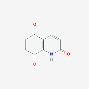 molecular formula C9H5NO3 B100394 1H-quinoline-2,5,8-trione CAS No. 15450-73-4