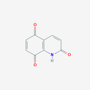 molecular formula C9H5NO3 B100394 2,5,8(1H)-Quinolinetrione CAS No. 15450-73-4