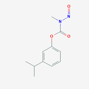 molecular formula C11H14N2O3 B100398 Methylnitrosocarbamic acid m-isopropylphenyl ester CAS No. 18952-79-9