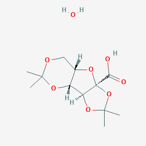 (1R,2S,6R,8S)-4,4,11,11-tetramethyl-3,5,7,10,12-pentaoxatricyclo[6.4.0.02,6]dodecane-6-carboxylic acid;hydrate