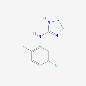 molecular formula C10H12ClN3 B100401 N-(5-Chloro-2-methylphenyl)-4,5-dihydro-1H-imidazol-2-amine CAS No. 16822-85-8