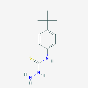 molecular formula C11H17N3S B010041 N-(4-tert-Butylphenyl)hydrazinecarbothioamide CAS No. 109509-79-7