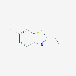 molecular formula C9H8ClNS B100432 6-Chloro-2-ethyl-1,3-benzothiazole CAS No. 17142-83-5