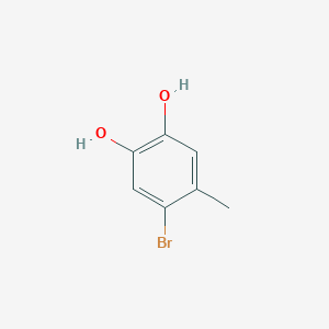 molecular formula C7H7BrO2 B100436 4-Bromo-5-methylbenzene-1,2-diol CAS No. 18863-72-4