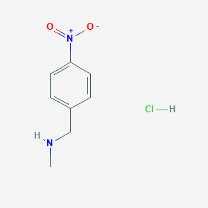 molecular formula C8H11ClN2O2 B100441 N-methyl-1-(4-nitrophenyl)methanamine hydrochloride CAS No. 19499-60-6