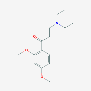 molecular formula C15H23NO3 B100442 Propiophenone, 3-diethylamino-2',4'-dimethoxy- CAS No. 18703-87-2