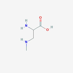 molecular formula C4H10N2O2 B100445 2-氨基-3-(甲基氨基)丙酸 CAS No. 17463-44-4