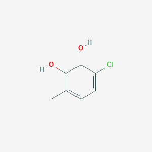 molecular formula C7H9ClO2 B100452 3-Chloro-6-methyl-3,5-cyclohexadiene-1,2-diol CAS No. 19337-58-7