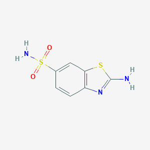 molecular formula C7H7N3O2S2 B100466 2-氨基-1,3-苯并噻唑-6-磺酰胺 CAS No. 18101-58-1