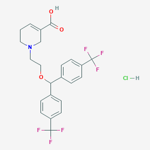 molecular formula C23H22ClF6NO3 B010049 CI-966 hydrochloride CAS No. 110283-66-4