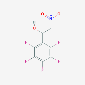 molecular formula C8H4F5NO3 B100501 2-Nitro-1-(pentafluorophenyl)ethanol CAS No. 19282-52-1