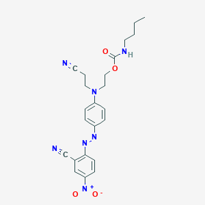 2-[(2-Cyanoethyl)[4-[(2-cyano-4-nitrophenyl)azo]phenyl]amino]ethyl butylcarbamate
