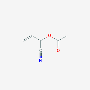 molecular formula C6H7NO2 B100519 1-Cyanoallyl acetate CAS No. 15667-63-7