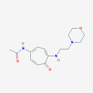 B100544 Acetamide, N-(4-((2-morpholinoethyl)amino)-5-oxo-1,3,6-cycloheptatrien-1-YL)- CAS No. 18189-55-4