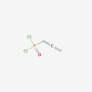 molecular formula C3H3Cl2OP B100551 Phosphonic dichloride, 1,2-propadienyl- CAS No. 17166-36-8