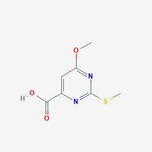 6-Methoxy-2-(methylsulfanyl)pyrimidine-4-carboxylic acid
