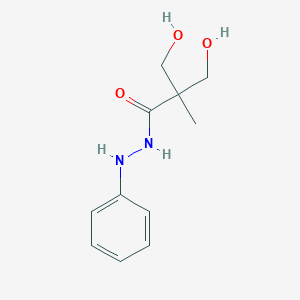 Propanoic acid, 3-hydroxy-2-(hydroxymethyl)-2-methyl-, 2-phenylhydrazide
