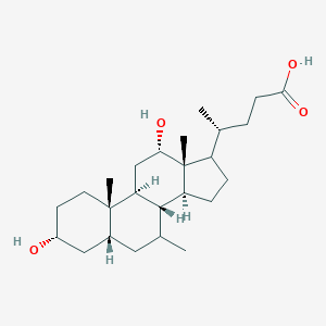 molecular formula C25H42O4 B010058 7-Methyldeoxycholic acid CAS No. 109582-23-2