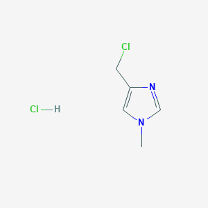 molecular formula C5H8Cl2N2 B100584 4-(Chloromethyl)-1-methyl-1H-imidazole hydrochloride CAS No. 17289-30-4