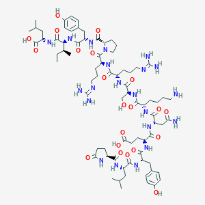 molecular formula C76H119N21O21 B010059 Neurotensin, ser(7)- CAS No. 104969-72-4