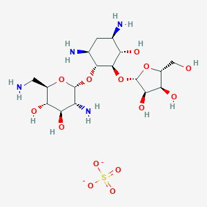 molecular formula C17H34N4O10  H2SO4 B001006 Ribostamycin CAS No. 53797-35-6