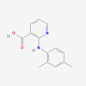 molecular formula C14H14N2O2 B100618 2-[(2,4-Dimethylphenyl)amino]nicotinic acid CAS No. 17782-10-4