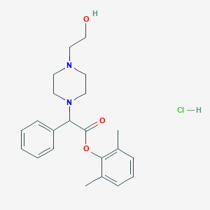 4-(2-Hydroxyethyl)-alpha-phenyl-1-piperazineacetic acid 2,6-xylyl ester hydrochloride