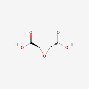 molecular formula C4H4O5 B100632 trans-2,3-Epoxysuccinic acid CAS No. 17015-08-6