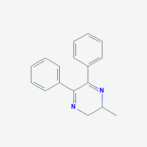 molecular formula C17H16N2 B100638 Pyrazine, 2,3-dihydro-5,6-diphenyl-2-methyl- CAS No. 16340-50-4