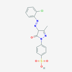 4-[4-[(2-chlorophenyl)azo]-4,5-dihydro-3-methyl-5-oxo-1H-pyrazol-1-yl]benzenesulphonic acid