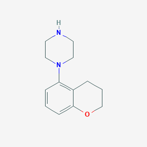 molecular formula C13H18N2O B010064 1-(3,4-Dihydro-2H-chromen-5-yl)piperazine CAS No. 105685-39-0
