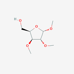 molecular formula C8H16O5 B100647 alpha-D-Xylofuranoside, methyl 2,3-di-O-methyl- CAS No. 15821-56-4