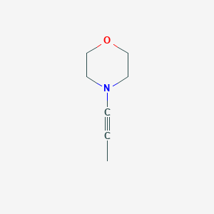 molecular formula C7H11NO B100649 Morpholine, 4-(1-propynyl)-(8CI,9CI) CAS No. 19006-26-9
