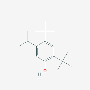 molecular formula C17H28O B100651 Phenol, 2,4-bis(1,1-dimethylethyl)-5-(1-methylethyl)- CAS No. 19245-42-2