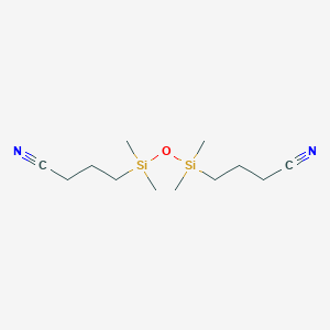 molecular formula C12H24N2OSi2 B100652 1,3-Bis(3-cyanopropyl)tetramethyldisiloxane CAS No. 18027-80-0