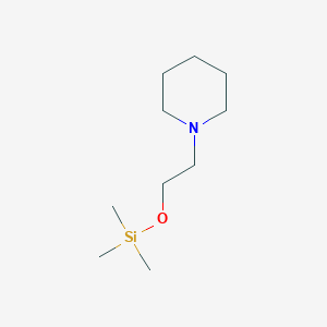 molecular formula C10H23NOSi B100655 Piperidine, 1-(2-(trimethylsiloxy)ethyl)- CAS No. 17048-33-8