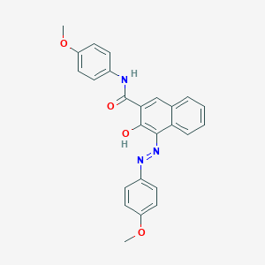 3-Hydroxy-N-(4-methoxyphenyl)-4-[(4-methoxyphenyl)azo]naphthalene-2-carboxamide
