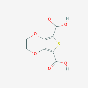 molecular formula C8H6O6S B100664 2,3-Dihydrothieno[3,4-b][1,4]dioxine-5,7-dicarboxylic acid CAS No. 18361-03-0