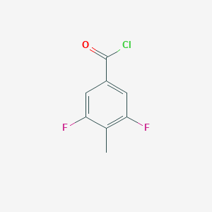 molecular formula C8H5ClF2O B010067 3,5-Difluoro-4-methylbenzoyl chloride CAS No. 103877-74-3