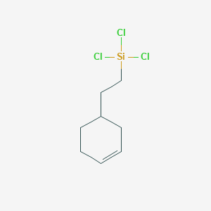 molecular formula C8H13Cl3Si B100678 Trichloro(2-cyclohex-3-en-1-ylethyl)silane CAS No. 18290-60-3